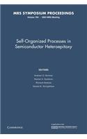 Self-Organized Processes in Semiconductor Heteroepitaxy: Volume 794