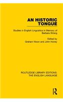 An Historic Tongue