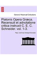 Platonis Opera Graeca. Recensuit Et Adnotatione Critica Instruxit C. E. C. Schneider. Volumen Secundum.