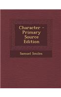 Character - Primary Source Edition