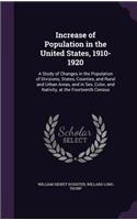 Increase of Population in the United States, 1910-1920