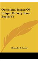 Occasional Issues Of Unique Or Very Rare Books V1