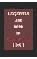 Legends Are Born in December 1983