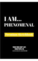 I Am Phenomenal: Premium Blank Sketchbook