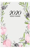 2020 Weekly Planner: At-a-glance Week-per-Page Diary With Journal Pages, January-December (Bouquet Cover)