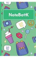 Creative Notebooks: Cute Ruled Notebook Lined School Journal - 120 Pages - 6 x 9" - For Kids Girls Teens Women (Composition Books)