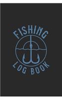 Fishing Log Book: Black Fishing Journal - Fisherman's Notebook - Record your Fishing Trips and Progress - 6x9inch 100 pages