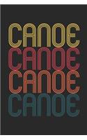 Vintage Canoe Notebook - Retro Canoe Lover Journal - Canoe Lover Gift - Kayak Diary: Medium College-Ruled Journey Diary, 110 page, Lined, 6x9 (15.2 x 22.9 cm)