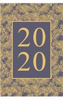 2020: Calendar, DIN-A5 paperback format, weekly planner with space for notes, holidays, year-round overview. White paper with beautiful, artistic handwrit