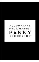Funny Tax Accountant CPA Blank College Ruled Line Paper