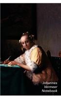 Johannes Vermeer Notebook: A Lady Writing a Letter Journal - 100-Page Beautiful Lined Art Notebook - 6 X 9 Artsy Journal Notebook (Art Masterpieces)