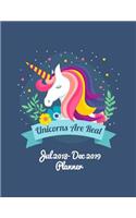 Unicorns Are Real - Jul 2018 - Dec 2019 Planner