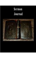 Sermon Journal: Old Bible Themed Sermon Journal 8.5 X 11 100 Pages