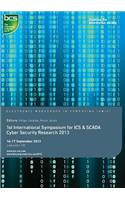 First International Symposium for ICS & SCADA Cyber Security Research 2013