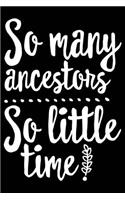So Many Ancestors So Little Time