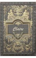 Claire: Classic Style Jiu-Jitsu Training Diary Training Journal Log Feature 120 Pages 6x9