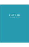 2019-2020 Academic Planner: Large Weekly and Monthly Planner with Inspirational Quotes and Blue Cover (July 2019 - June 2020)