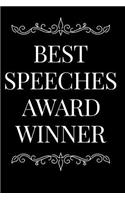 Best Speeches Award Winner