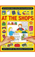 Sticker and Colour-in Playbook: At the Shops