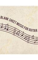 Blank Sheet Music For Guitar