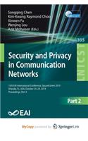 Security and Privacy in Communication Networks