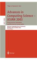 Advances in Computing Science - Asian 2003, Programming Languages and Distributed Computation