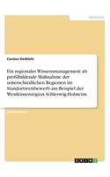 Ein regionales Wissensmanagement als profilbildende Maßnahme der unterschiedlichen Regionen im Standortwettbewerb am Beispiel der Westküstenregion Schleswig-Holsteins