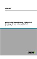 Rainald Goetz' Inszenierung in Klagenfurt als Grundlage für sein weiteres Schaffen?