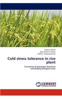 Cold stress tolerance in rice plant