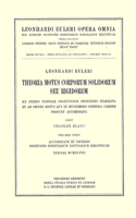 Theoria Motus Corporum Solidorum Seu Rigidorum Ex Primis Nostrae Cognitionis Principiis Stabilita Et Ad Omnes Motus Qui in Huiusmodi Corpora Cadere Possunt Accomodata 1st Part