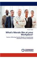 What's Morale like at your Workplace?