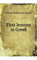First lessons in Greek