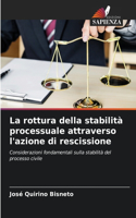 La rottura della stabilità processuale attraverso l'azione di rescissione