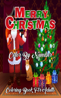 Merry Christmas Color By Number Coloring Book For Adults