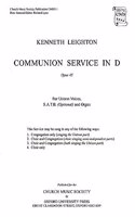 Communion Service in D Op. 45