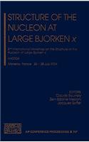 Nucleon Structure at Large Bjorken X