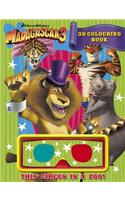 Madagascar 3: 3D Colouring Book