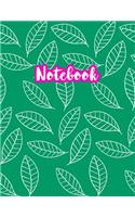 Notebook: Cute Blank Lined Journal Large 8.5 x 11 Matte Cover Design with Ruled White Paper Interior (Perfect for School Notes, Girls and Boys Diary, Kids Wri