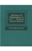 Defences of Philadelphia in 1777