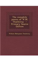 The Complete Poems of W.M. Thackeray