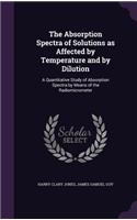 The Absorption Spectra of Solutions as Affected by Temperature and by Dilution