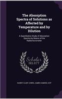 Absorption Spectra of Solutions as Affected by Temperature and by Dilution