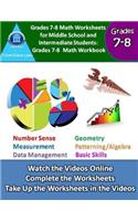 Tutorgiant.com - Grades 7-8 Math Worksheets for Middle School and Intermediate Students: Grades 7-8 Math Workbook - Watch the Free Videos Online, Complete the Worksheets, Take Up the Worksheets in the Videos