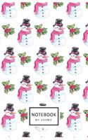 Notebook: Dot-Grid Journal, 122 Pages 5.5x8.5 Smile of Snowman