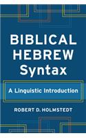 Biblical Hebrew Syntax