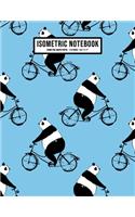 Panda Isometric Graph Paper Notebook