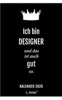 Kalender 2020 für Designer