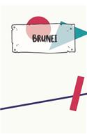 Brunei: Ruled Travel Diary Notebook or Journey Journal - Lined Trip Pocketbook for Men and Women with Lines