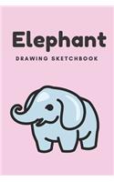 Elephant: Kids Drawing Sketchbook, Composition Notebook, Journal, Diary For Notes Drawing Sketching Doodling 6" x 9" (9.25 x 12.50 inches) -100 Blank Pages