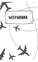 Westsahara: Liniertes Reisetagebuch Notizbuch oder Reise Notizheft liniert - Reisen Journal für Männer und Frauen mit Linien